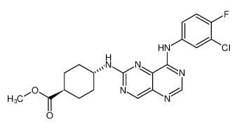 methyl (1r,4r)-4-((8-((3-chloro-4-fluorophenyl)amino)pyrimido[5,4-d]pyrimidin-2-yl)amino)cyclohexane-1-carboxylate CAS:196612-02-9 manufacturer & supplier