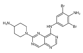 N1-(6-(4-aminopiperidin-1-yl)pyrimido[5,4-d]pyrimidin-4-yl)-3,5-dibromobenzene-1,4-diamine CAS:196612-07-4 manufacturer & supplier