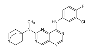 N8-(3-chloro-4-fluorophenyl)-N2-methyl-N2-(quinuclidin-4-yl)pyrimido[5,4-d]pyrimidine-2,8-diamine CAS:196612-28-9 manufacturer & supplier