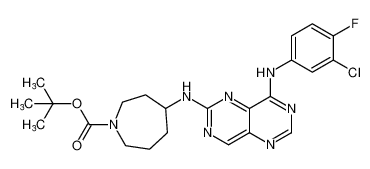 tert-butyl 4-((8-((3-chloro-4-fluorophenyl)amino)pyrimido[5,4-d]pyrimidin-2-yl)amino)azepane-1-carboxylate CAS:196612-64-3 manufacturer & supplier