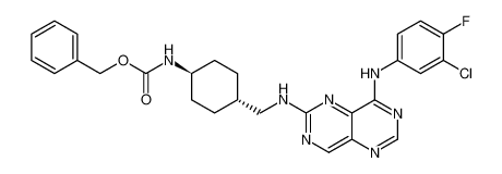 benzyl ((1r,4r)-4-(((8-((3-chloro-4-fluorophenyl)amino)pyrimido[5,4-d]pyrimidin-2-yl)amino)methyl)cyclohexyl)carbamate CAS:196612-67-6 manufacturer & supplier