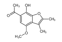 1-(7-hydroxy-4-methoxy-2,3-dimethyl-benzofuran-6-yl)-ethanone CAS:19671-81-9 manufacturer & supplier