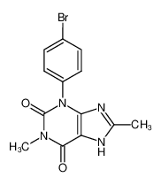 3-(4-bromo-phenyl)-1,8-dimethyl-3,7(9)-dihydro-purine-2,6-dione CAS:19678-06-9 manufacturer & supplier