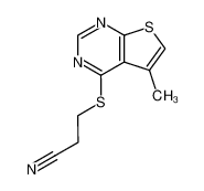 3-(5-methyl-thieno[2,3-d]pyrimidin-4-ylsulfanyl)-propionitrile CAS:19678-99-0 manufacturer & supplier