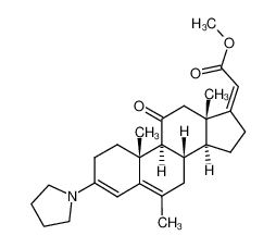 6-methyl-11-oxo-3-pyrrolidino-pregna-3,5,17(20)c-trien-21-oic acid methyl ester CAS:1968-77-0 manufacturer & supplier