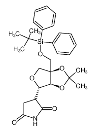 3-[(3aS,4S,6aS)-6a-(tert-Butyl-diphenyl-silanyloxymethyl)-2,2-dimethyl-tetrahydro-furo[3,4-d][1,3]dioxol-4-yl]-pyrrolidine-2,5-dione CAS:196808-10-3 manufacturer & supplier