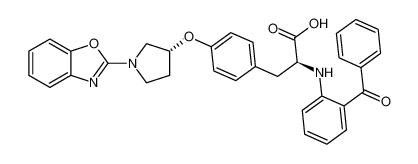 (S)-3-(4-(((R)-1-(benzo[d]oxazol-2-yl)pyrrolidin-3-yl)oxy)phenyl)-2-((2-benzoylphenyl)amino)propanoic acid CAS:196808-35-2 manufacturer & supplier