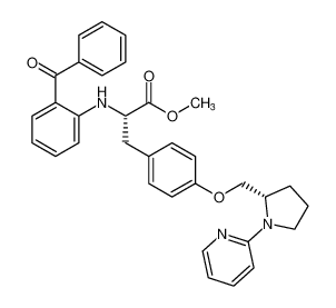 L-Tyrosine,N-(2-benzoylphenyl)-O-[[(2S)-1-(2-pyridinyl)-2-pyrrolidinyl]methyl]-,methyl ester CAS:196810-81-8 manufacturer & supplier