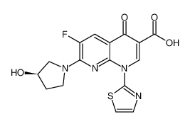 (R)-6-fluoro-7-(3-hydroxypyrrolidin-1-yl)-4-oxo-1-(thiazol-2-yl)-1,4-dihydro-1,8-naphthyridine-3-carboxylic acid CAS:196821-34-8 manufacturer & supplier