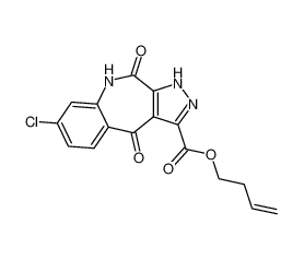 but-3-en-1-yl 7-chloro-4,10-dioxo-1,4,9,10-tetrahydrobenzo[b]pyrazolo[4,3-e]azepine-3-carboxylate CAS:196863-98-6 manufacturer & supplier