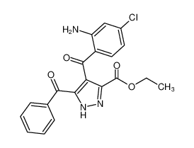 ethyl 4-(2-amino-4-chlorobenzoyl)-5-benzoyl-1H-pyrazole-3-carboxylate CAS:196864-45-6 manufacturer & supplier