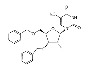 1-((2R,3R,4S,5R)-4-Benzyloxy-5-benzyloxymethyl-3-iodo-tetrahydro-furan-2-yl)-5-methyl-1H-pyrimidine-2,4-dione CAS:196867-42-2 manufacturer & supplier