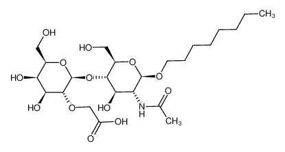 [(2S,3R,4S,5R,6R)-2-((2R,3S,4R,5R,6R)-5-Acetylamino-4-hydroxy-2-hydroxymethyl-6-octyloxy-tetrahydro-pyran-3-yloxy)-4,5-dihydroxy-6-hydroxymethyl-tetrahydro-pyran-3-yloxy]-acetic acid CAS:196876-62-7 manufacturer & supplier