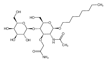 2-[(2R,3R,4R,5S,6R)-3-Acetylamino-6-hydroxymethyl-2-octyloxy-5-((2S,3R,4S,5R,6R)-3,4,5-trihydroxy-6-hydroxymethyl-tetrahydro-pyran-2-yloxy)-tetrahydro-pyran-4-yloxy]-acetamide CAS:196876-66-1 manufacturer & supplier