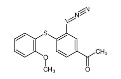 1-[3-azido-4-(2-methoxy-phenylsulfanyl)-phenyl]-ethanone CAS:19688-66-5 manufacturer & supplier