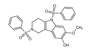 2,5-bis-benzenesulfonyl-8-hydroxy-7-methoxy-2,3,4,5-tetrahydro-1H-pyrido[4,3-b]indole CAS:196882-99-2 manufacturer & supplier