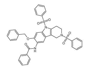 N-(7-(benzyloxy)-2,5-bis(phenylsulfonyl)-2,3,4,5-tetrahydro-1H-pyrido[4,3-b]indol-8-yl)benzamide CAS:196883-06-4 manufacturer & supplier