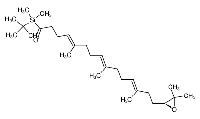 (4E,8E,12E)-1-(tert-Butyl-dimethyl-silanyl)-15-((S)-3,3-dimethyl-oxiranyl)-5,9,13-trimethyl-pentadeca-4,8,12-trien-1-one CAS:196937-96-9 manufacturer & supplier