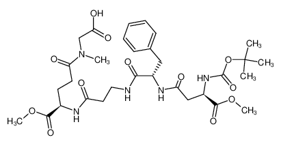 [(2R)-N-(tert-Butoxycarbonyl)-α-methyl aspartyl]-β-(2S)-phenylalanyl-(α-methyl (2R)-glutamyl)-γ-sarcosinate diester CAS:196938-89-3 manufacturer & supplier