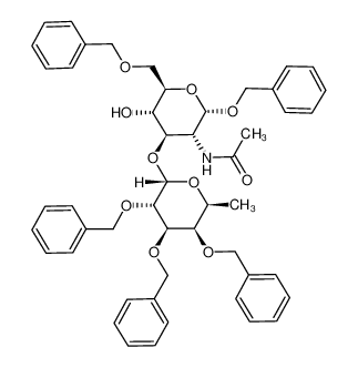 N-[(2S,3R,4R,5S,6R)-2-Benzyloxy-6-benzyloxymethyl-5-hydroxy-4-((2S,3S,4R,5R,6S)-3,4,5-tris-benzyloxy-6-methyl-tetrahydro-pyran-2-yloxy)-tetrahydro-pyran-3-yl]-acetamide CAS:196941-74-9 manufacturer & supplier