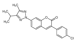 3-(4-chloro-phenyl)-7-(4-isopropyl-5-methyl-[1,2,3]triazol-2-yl)-chromen-2-one CAS:19695-52-4 manufacturer & supplier