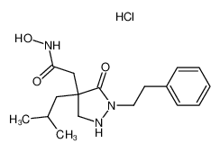 N-Hydroxyl-4-(2-methylpropyl)-5-oxo-1-(2-phenylethyl)-4-pyrazolidineacetamide monohydrochloride CAS:196950-29-5 manufacturer & supplier