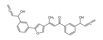 (E)-1-(3-(1-hydroxybuta-2,3-dien-1-yl)phenyl)-3-(5-(3-(1-hydroxybuta-2,3-dien-1-yl)phenyl)furan-3-yl)but-2-en-1-one CAS:196954-60-6 manufacturer & supplier