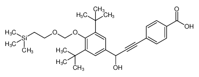 4-(3-(3,5-di-tert-butyl-4-((2-(trimethylsilyl)ethoxy)methoxy)phenyl)-3-hydroxyprop-1-yn-1-yl)benzoic acid CAS:196956-71-5 manufacturer & supplier