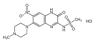 N-(7-(4-methylpiperazin-1-yl)-6-nitro-3-oxo-3,4-dihydroquinoxalin-2-yl)methanesulfonamide hydrochloride CAS:196962-22-8 manufacturer & supplier