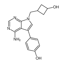 4-(4-amino-7-((3-hydroxycyclobutyl)methyl)-7H-pyrrolo[2,3-d]pyrimidin-5-yl)phenol CAS:196964-24-6 manufacturer & supplier