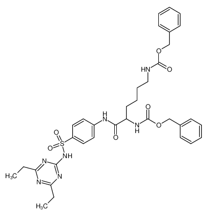 N2,N6-bis-benzyloxycarbonyl-lysine 4-(4,6-diethyl-[1,3,5]triazin-2-ylsulfamoyl)-anilide CAS:19700-52-8 manufacturer & supplier