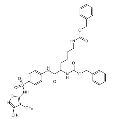 {5-Benzyloxycarbonylamino-5-[4-(3,4-dimethyl-isoxazol-5-ylsulfamoyl)-phenylcarbamoyl]-pentyl}-carbamic acid benzyl ester CAS:19700-82-4 manufacturer & supplier