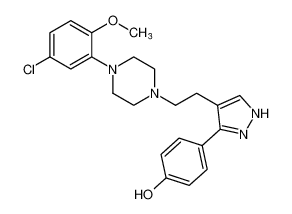 4-(4-(2-(4-(5-chloro-2-methoxyphenyl)piperazin-1-yl)ethyl)-1H-pyrazol-3-yl)phenol CAS:197004-76-5 manufacturer & supplier