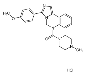 (3-(4-methoxyphenyl)imidazo[1,5-c]quinazolin-6(5H)-yl)(4-methylpiperazin-1-yl)methanone hydrochloride CAS:197010-63-2 manufacturer & supplier