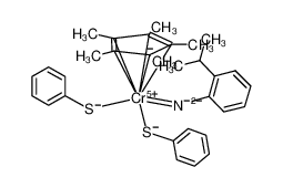 (η-pentamethylcyclopentadienyl)[N-(2-isopropylphenyl)imido]bis(thiophenolato)chromium(V) CAS:197023-07-7 manufacturer & supplier