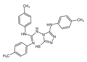 N-[3-(4-methyl-anilino)-5-thioxo-1,5-dihydro-[1,2,4]triazol-4-yl]-N',N'-di-p-tolyl-guanidine CAS:19703-61-8 manufacturer & supplier