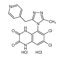 6,7-dichloro-5-(3-methyl-5-(pyridin-4-ylmethyl)-4H-1,2,4-triazol-4-yl)-1,4-dihydroquinoxaline-2,3-dione dihydrochloride CAS:197076-54-3 manufacturer & supplier