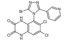 5-(3-bromo-5-(pyridin-3-yl)-4H-1,2,4-triazol-4-yl)-6,7-dichloro-1,4-dihydroquinoxaline-2,3-dione CAS:197077-28-4 manufacturer & supplier