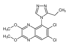 6,7-dichloro-5-(3-ethyl-4H-1,2,4-triazol-4-yl)-2,3-dimethoxyquinoxaline CAS:197078-10-7 manufacturer & supplier