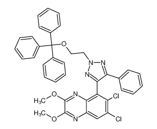 6,7-dichloro-2,3-dimethoxy-5-(5-phenyl-2-(2-(trityloxy)ethyl)-2H-1,2,3-triazol-4-yl)quinoxaline CAS:197078-93-6 manufacturer & supplier