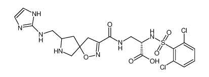 (2S)-3-(8-(((1H-imidazol-2-yl)amino)methyl)-1-oxa-2,7-diazaspiro[4.4]non-2-ene-3-carboxamido)-2-((2,6-dichlorophenyl)sulfonamido)propanoic acid CAS:197079-62-2 manufacturer & supplier