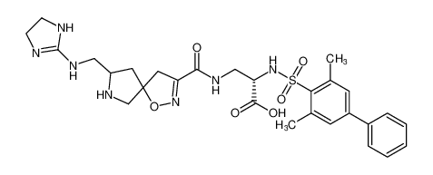 (2S)-3-(8-(((4,5-dihydro-1H-imidazol-2-yl)amino)methyl)-1-oxa-2,7-diazaspiro[4.4]non-2-ene-3-carboxamido)-2-((3,5-dimethyl-[1,1'-biphenyl])-4-sulfonamido)propanoic acid CAS:197079-87-1 manufacturer & supplier