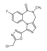 (S)-1-(5-chloromethyl-1,3,4-oxadiazol-2-yl)-8-fluoro-5,6-dihydro-5-methyl-4H-imidazo[1,5-a][1,4]benzodiazepin-6-one CAS:197083-25-3 manufacturer & supplier