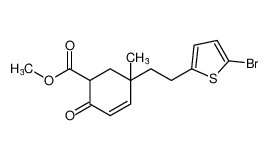 methyl 5-(2-(5-bromothiophen-2-yl)ethyl)-5-methyl-2-oxocyclohex-3-ene-1-carboxylate CAS:197094-88-5 manufacturer & supplier