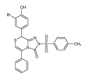 8-(3-bromo-4-hydroxyphenyl)-5-phenyl-2-tosyl-2,8-dihydro-3H-[1,2,4]triazolo[3,4-c][1,4]thiazin-3-one CAS:197096-51-8 manufacturer & supplier