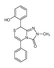 8-(2-hydroxyphenyl)-2-methyl-5-phenyl-2,8-dihydro-3H-[1,2,4]triazolo[3,4-c][1,4]thiazin-3-one CAS:197096-73-4 manufacturer & supplier