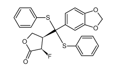 rel-(3R,4R)-4-(benzo[d][1,3]dioxol-5-ylbis(phenylthio)methyl)-3-fluorodihydrofuran-2(3H)-one CAS:197097-01-1 manufacturer & supplier