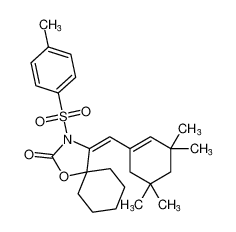 (E)-4-((3,3,5,5-tetramethylcyclohex-1-en-1-yl)methylene)-3-tosyl-1-oxa-3-azaspiro[4.5]decan-2-one CAS:197141-08-5 manufacturer & supplier