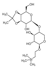 (2S,3R,4R,5R)-5-((3aS,4R,6R,7R,7aR)-7-Hydroxy-4-hydroxymethyl-2,2-dimethyl-tetrahydro-[1,3]dioxolo[4,5-c]pyran-6-yloxy)-2-(2-trimethylsilanyl-ethoxy)-tetrahydro-pyran-3,4-diol CAS:197143-99-0 manufacturer & supplier