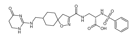 (S)-3-(8-(((4-oxo-1,4,5,6-tetrahydropyrimidin-2-yl)amino)methyl)-1-oxa-2-azaspiro[4.5]dec-2-ene-3-carboxamido)-2-(phenylsulfonamido)propanoic acid CAS:197146-36-4 manufacturer & supplier